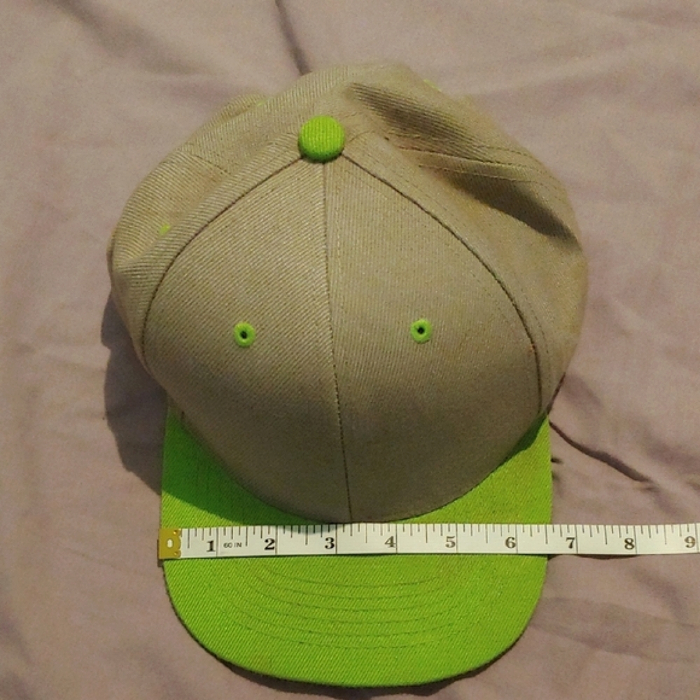 Adult Green and Gray Baseball Cap * Adjustable * Snapback - Picture 5 of 5